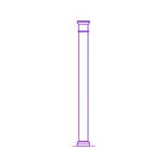 Buildings Stone Columns Roman Tuscan Straight Smooth Small Sketch Style Svg Vector, Free Vectors File